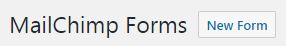 Mailchimp new form