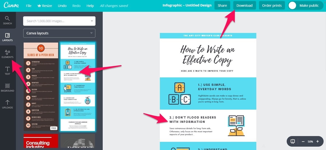 Designing a Canva graphic