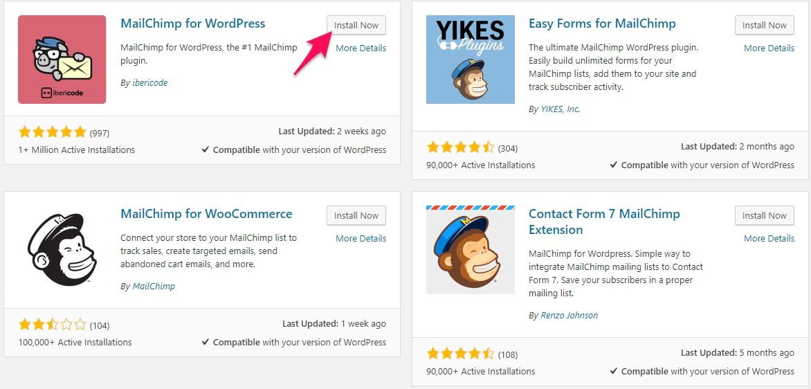 Mailchimp plugin