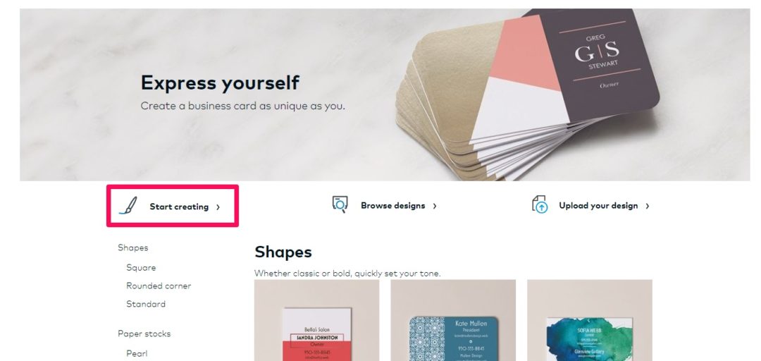 Design Vistaprint business card Carmine Mastropierro