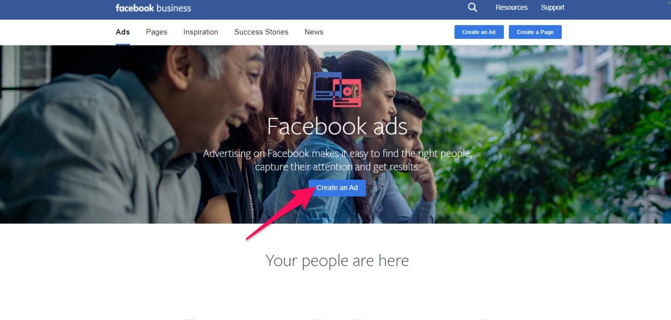 Facebook ads platform
