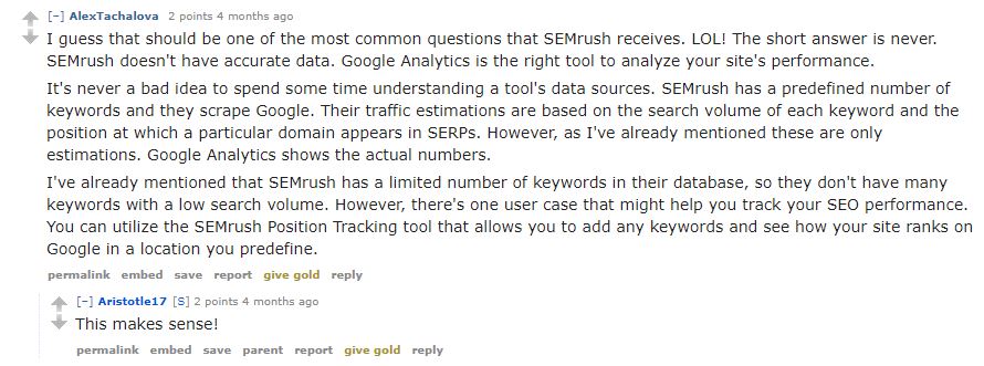 Is SEMrush accurate.