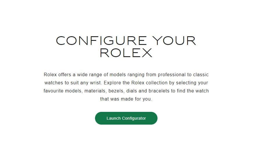 Configure your Rolex