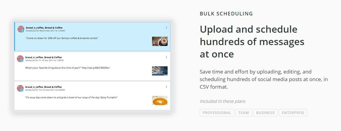 Hootsuite bulk scheduling