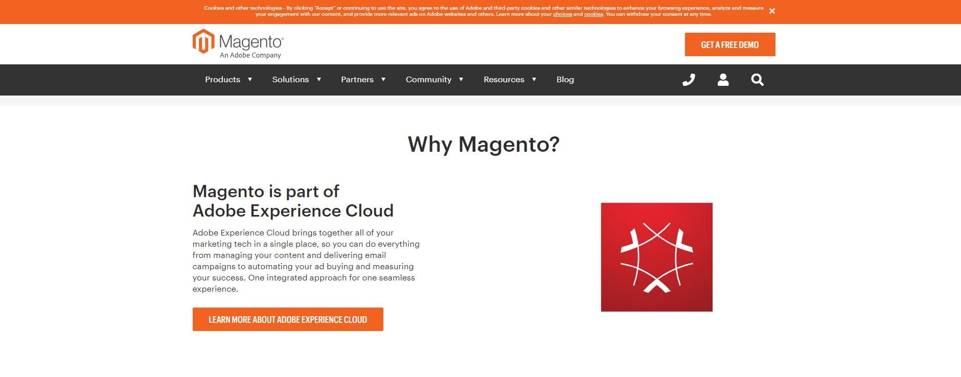 Magento about page