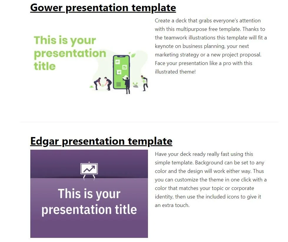 SlidesCarnival themes