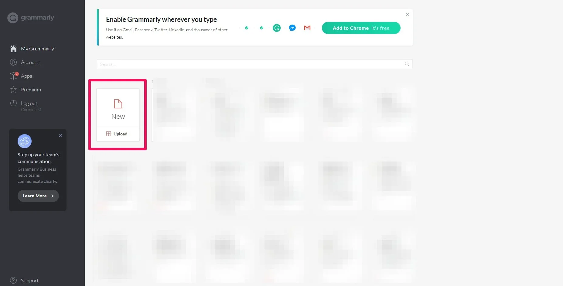 Using Grammarly