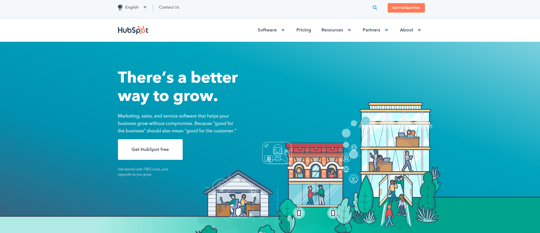 HubSpot homepage