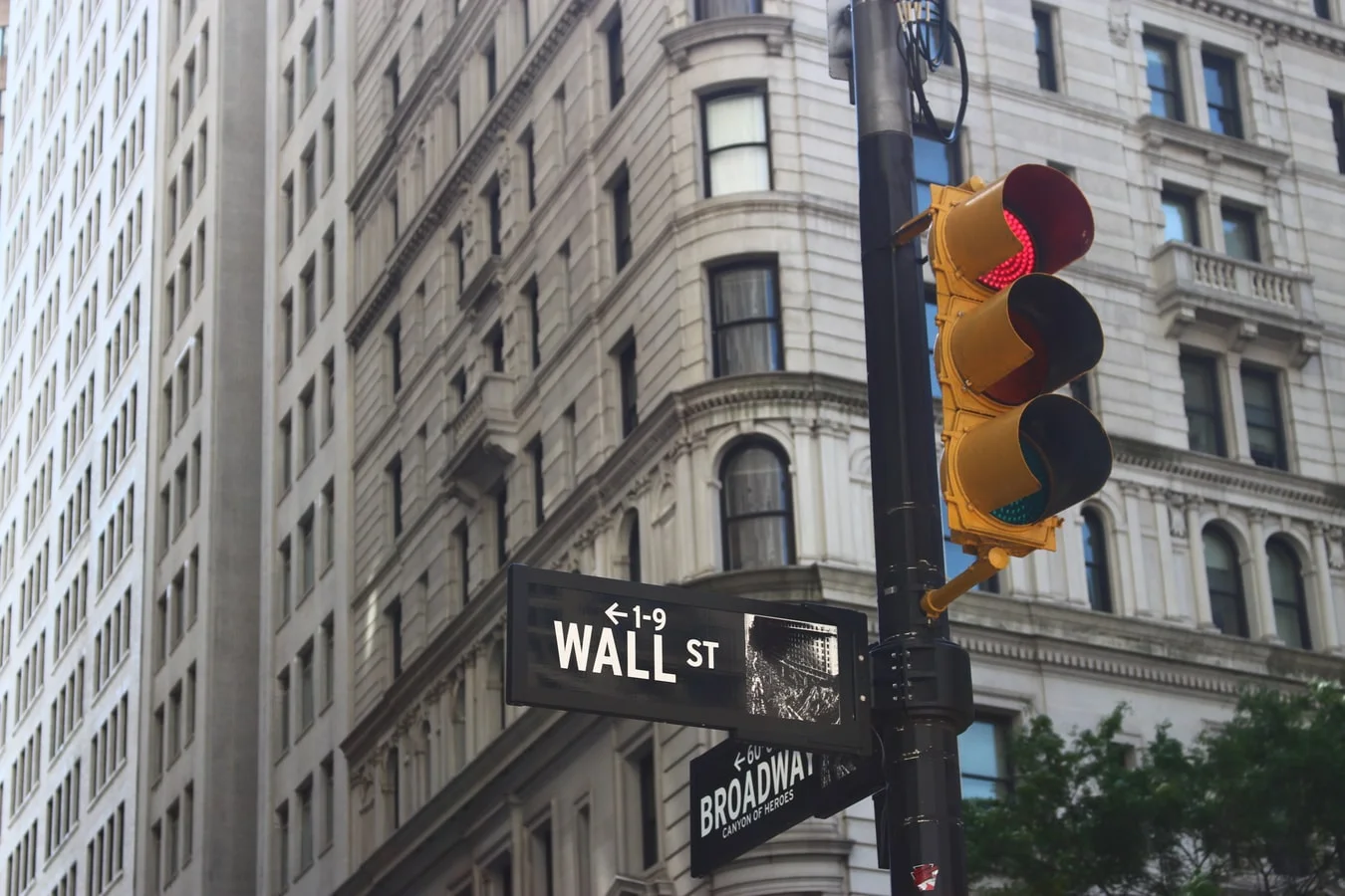 Wall street sign