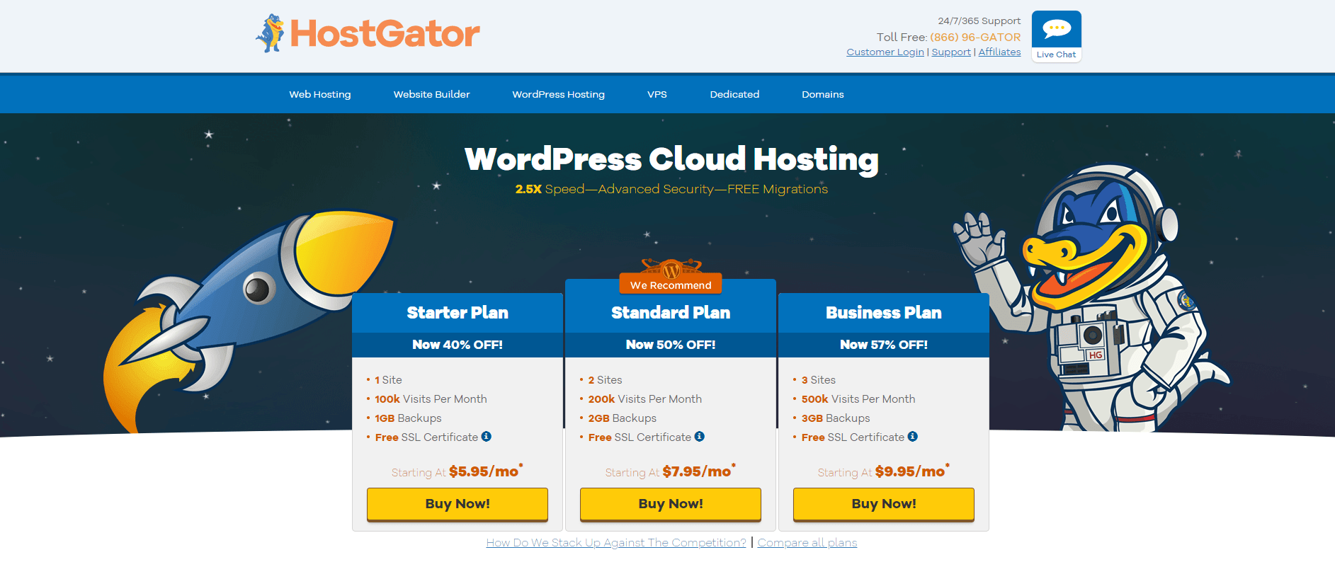 WordPress hosting plans