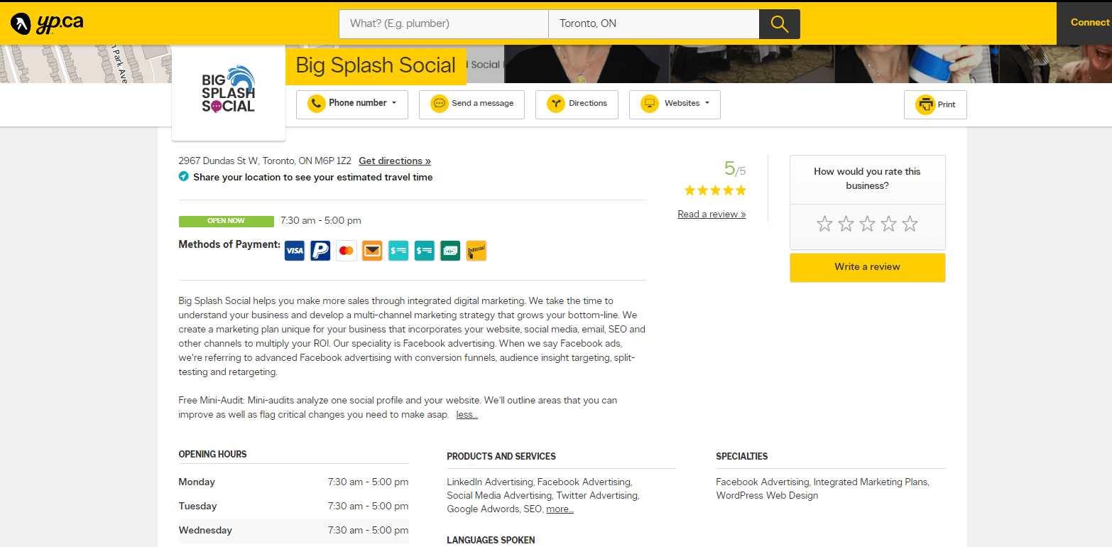 YellowPages example