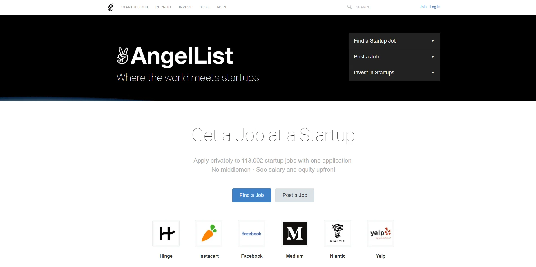 AngelList job posting