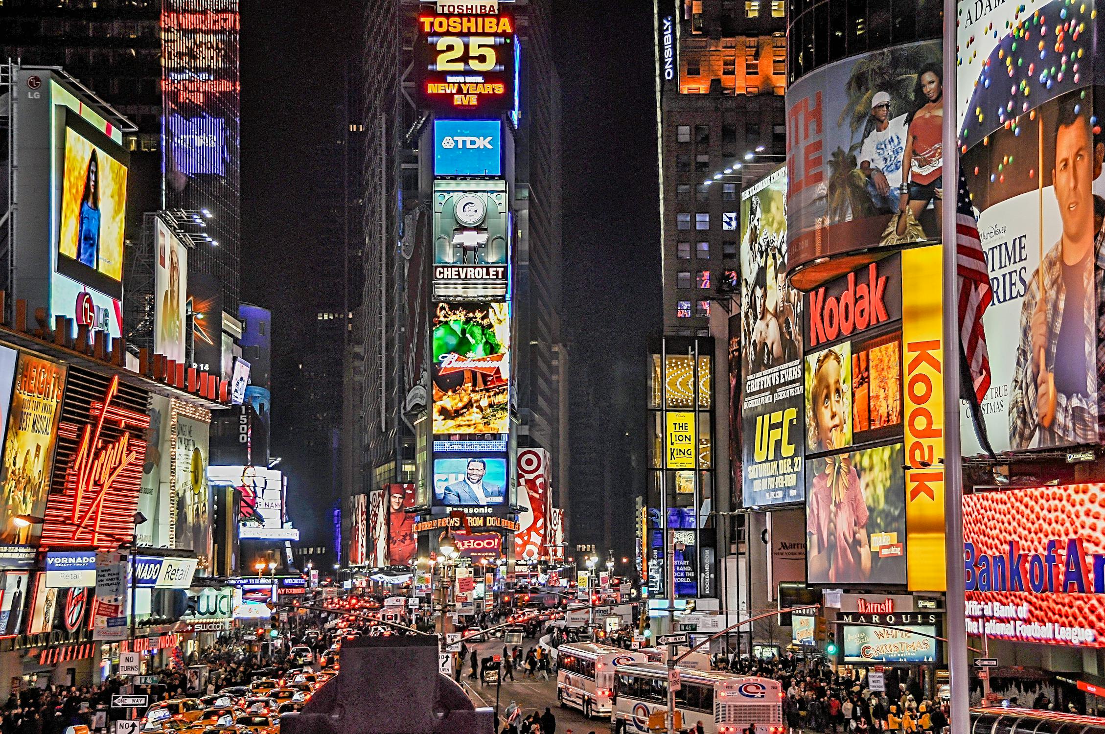 Billboard ads time square
