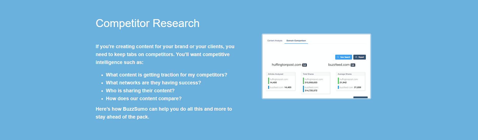 Competitor research
