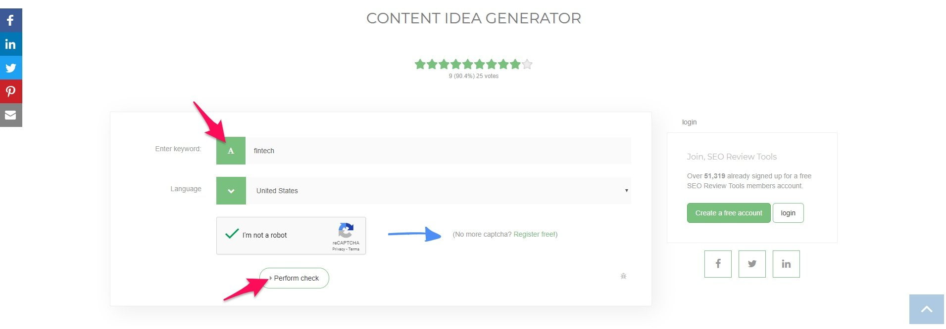Content idea generator