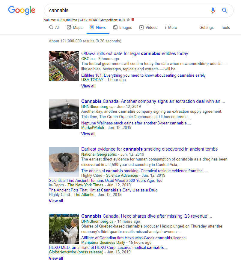Google News examples