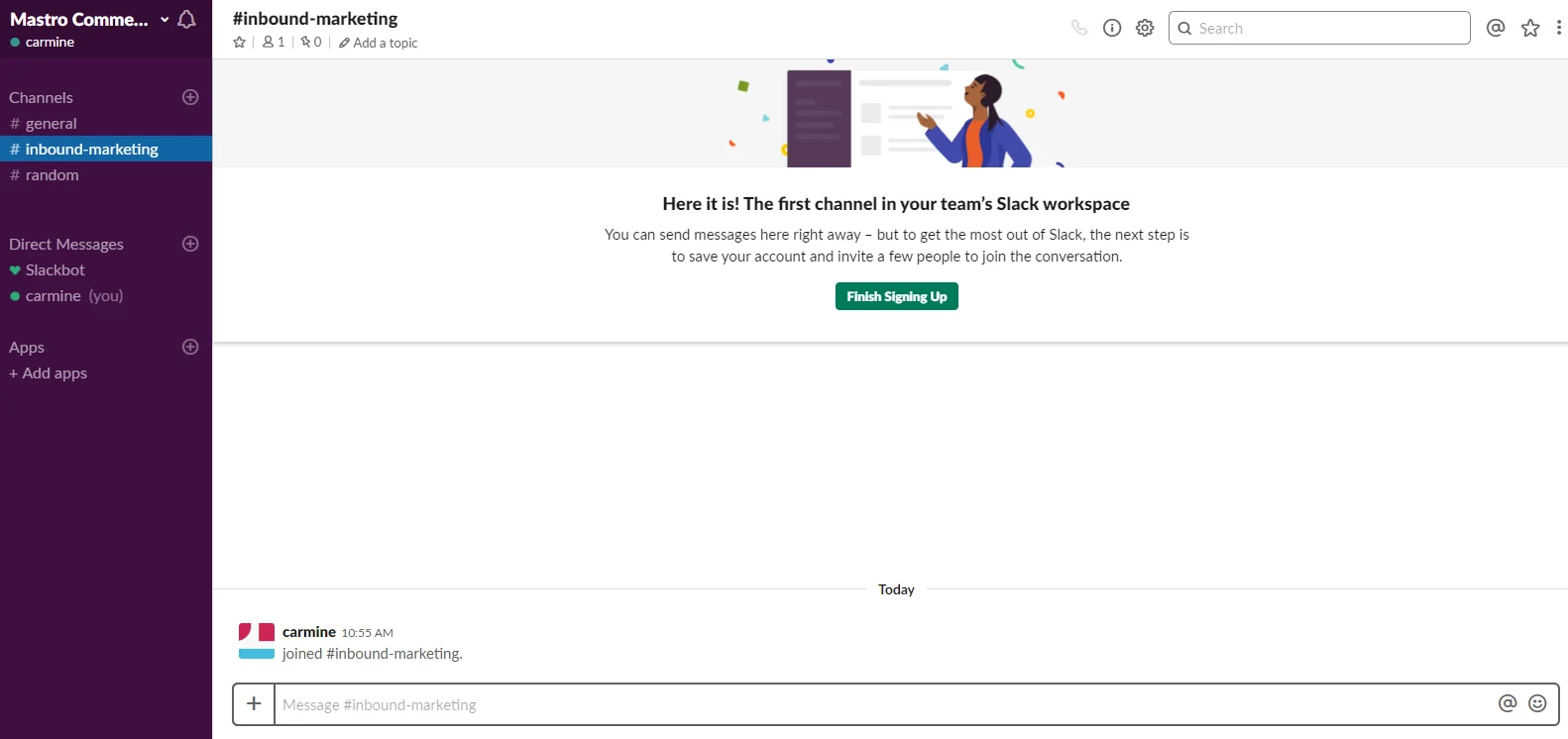 Mastro Commerce Slack