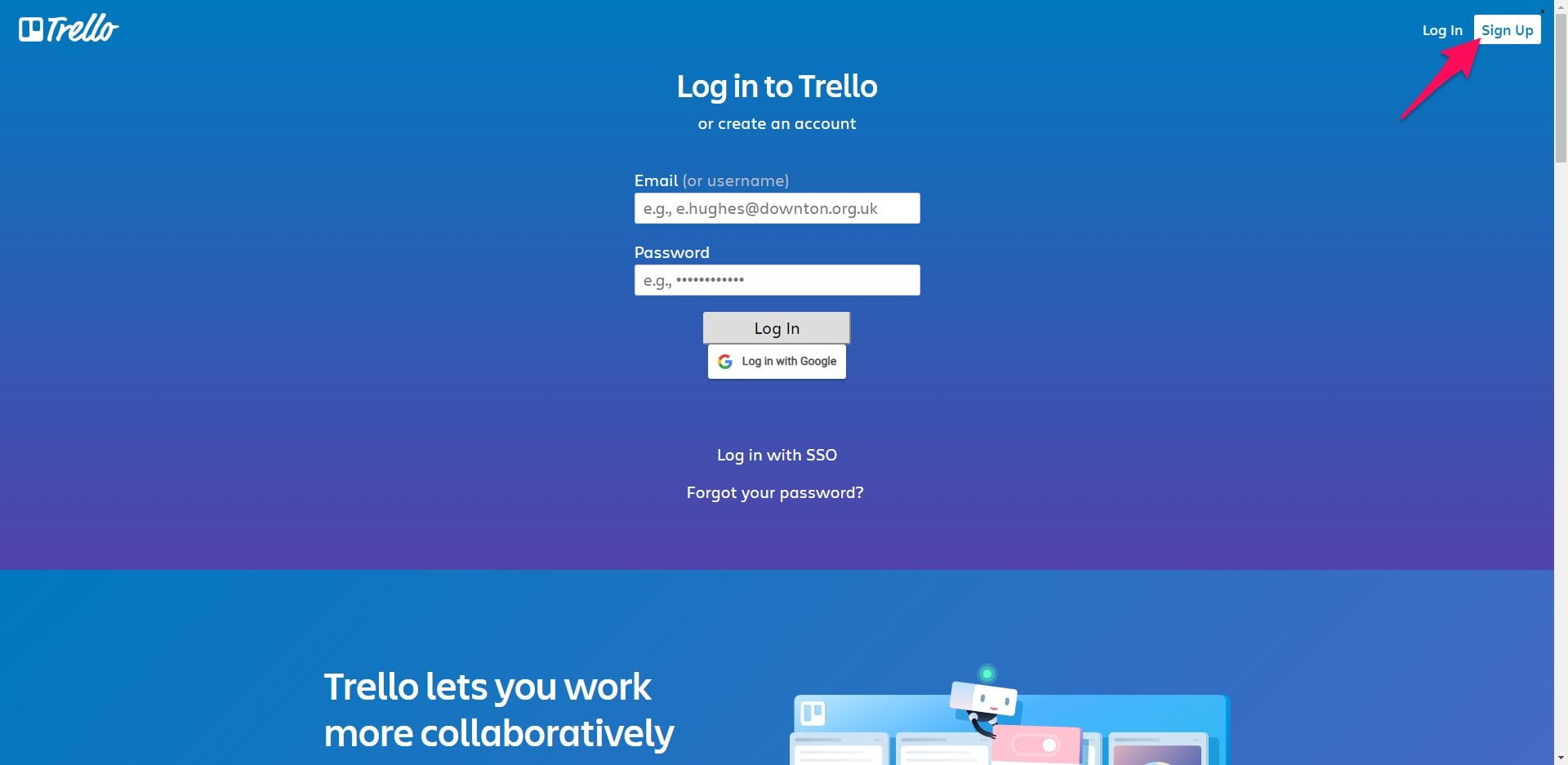 trello sign in