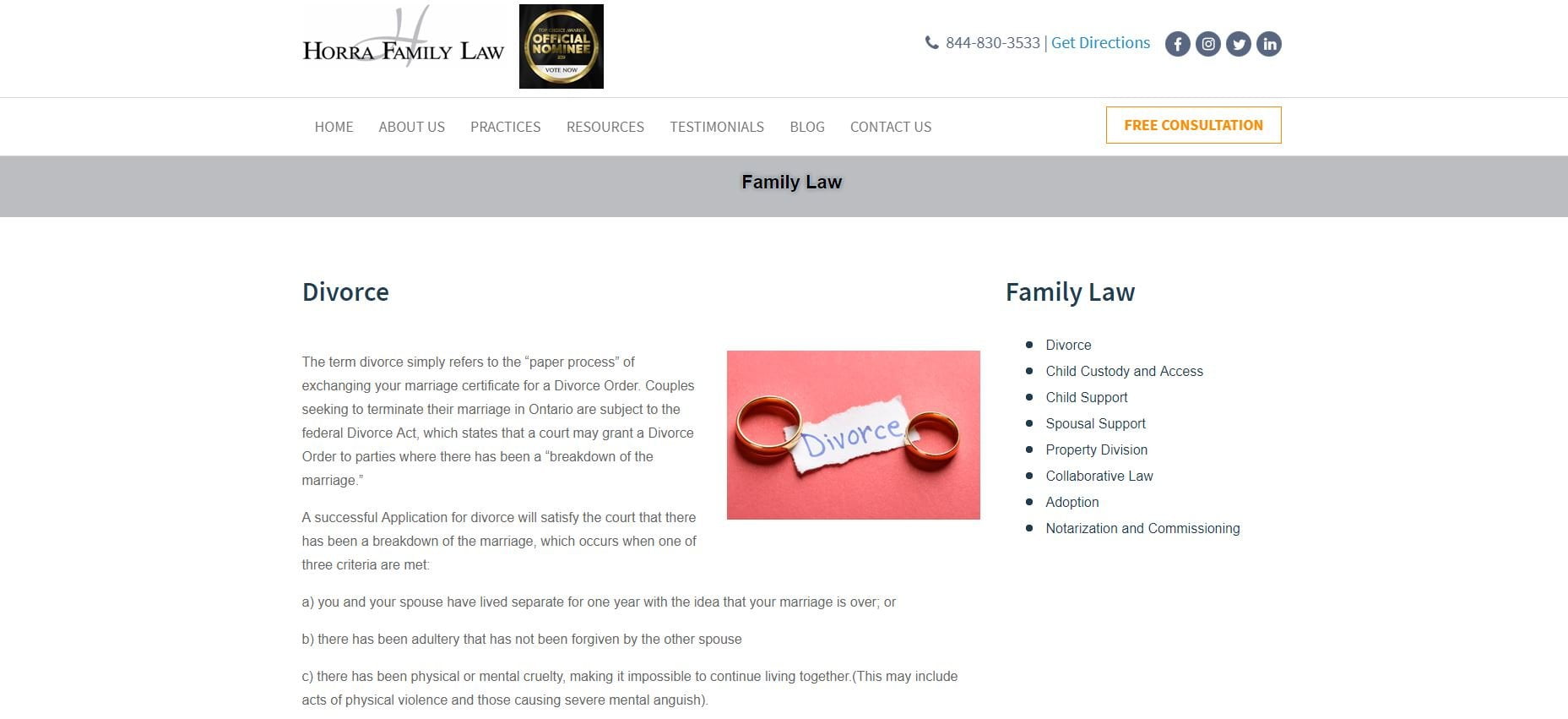 Family law navigation