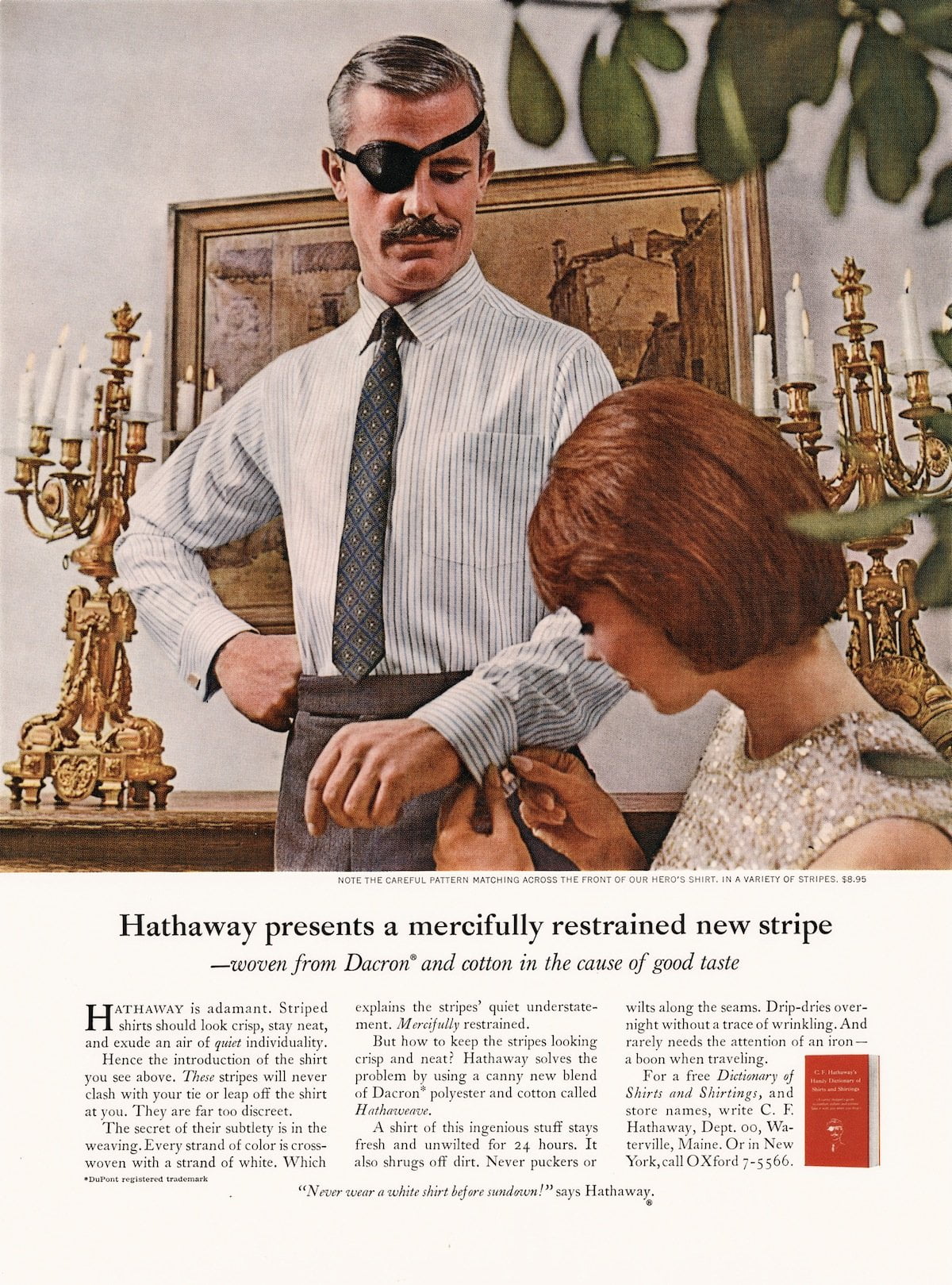 Hathaway shirt ad