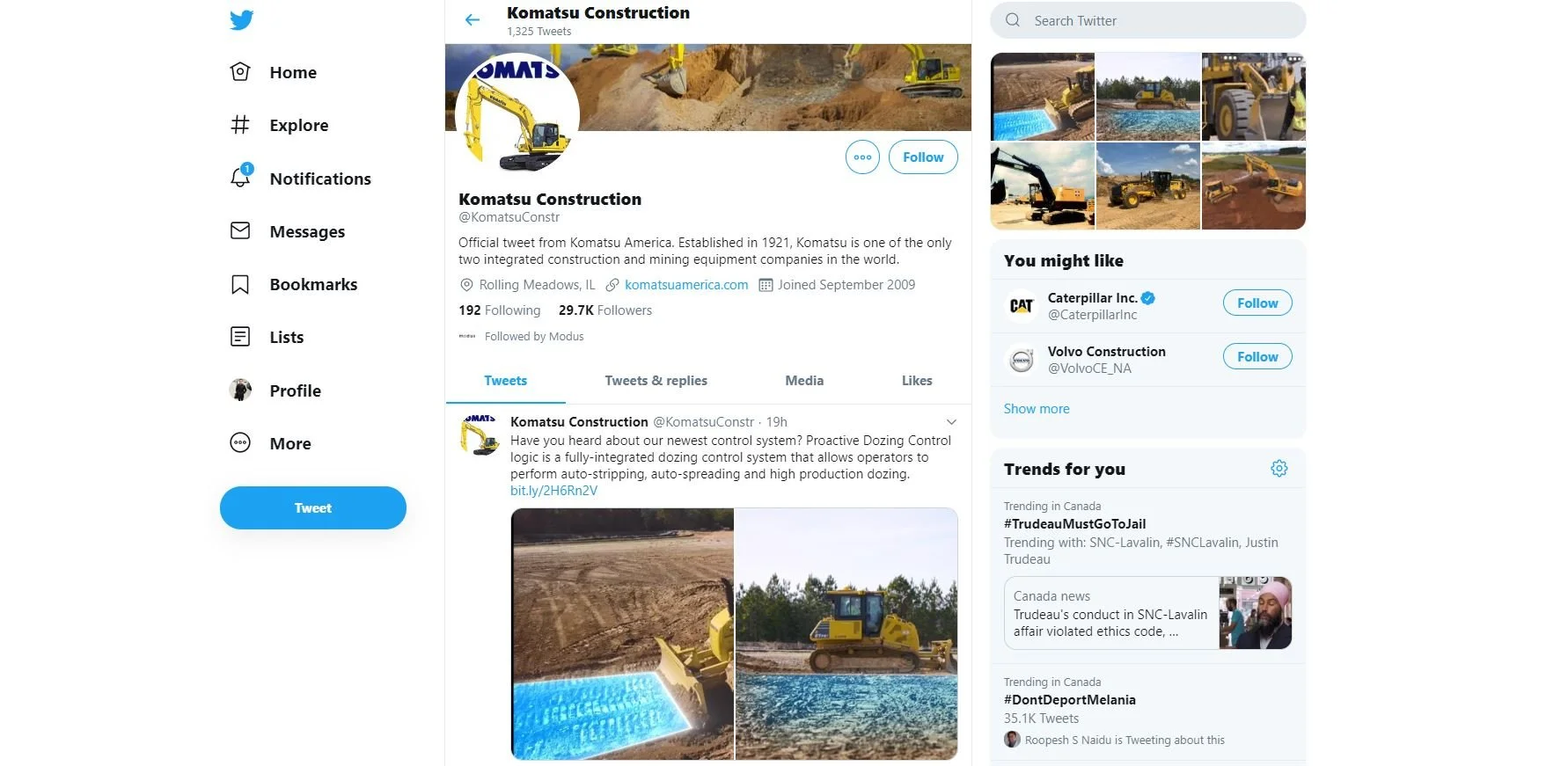 Construction social media