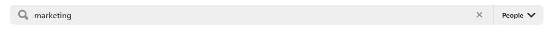 People search on Pinterest