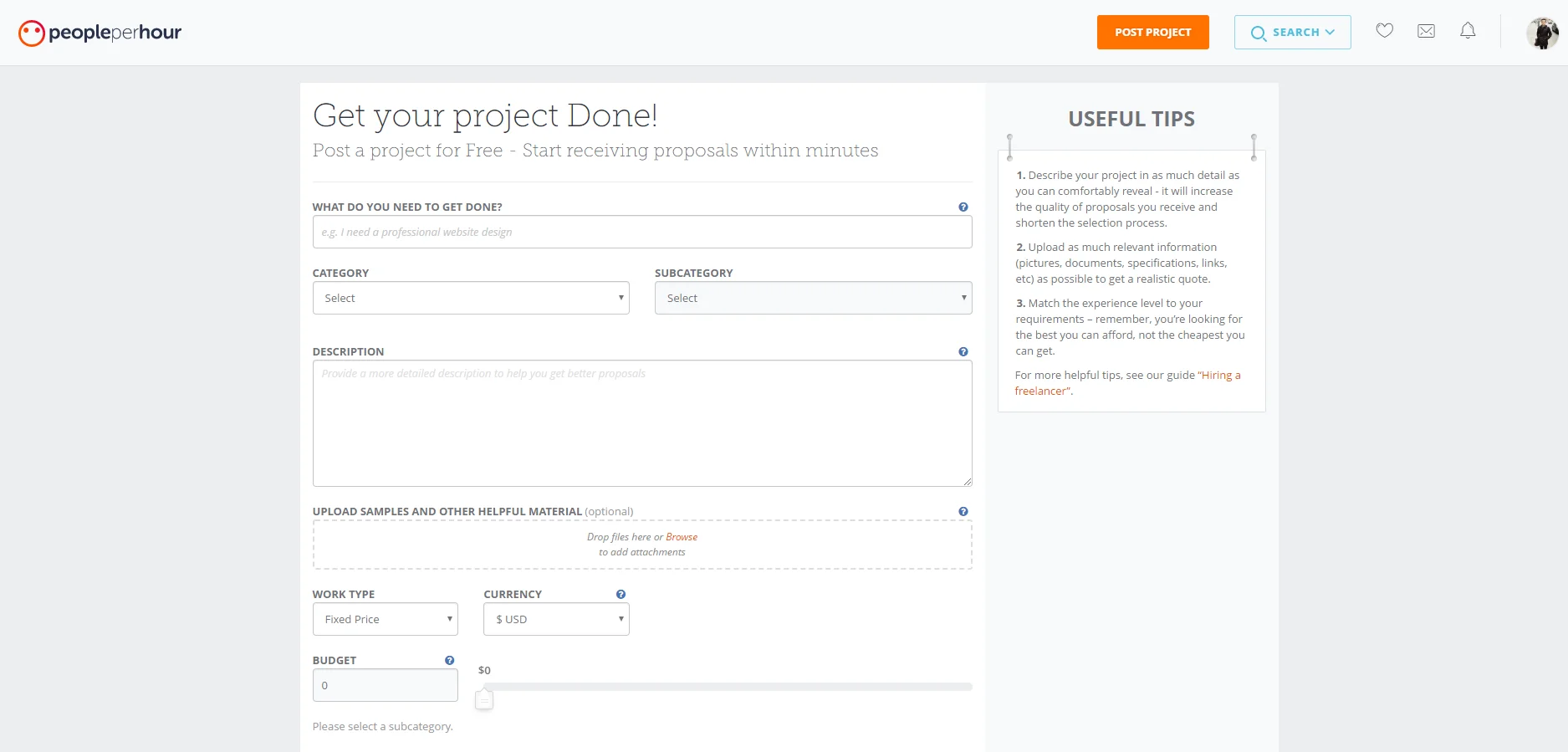 PeoplePerHour project