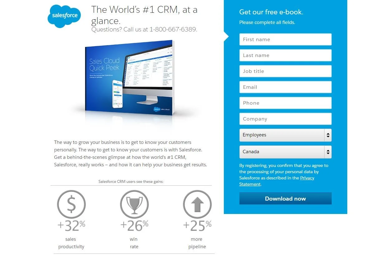 Salesforce lead magnet