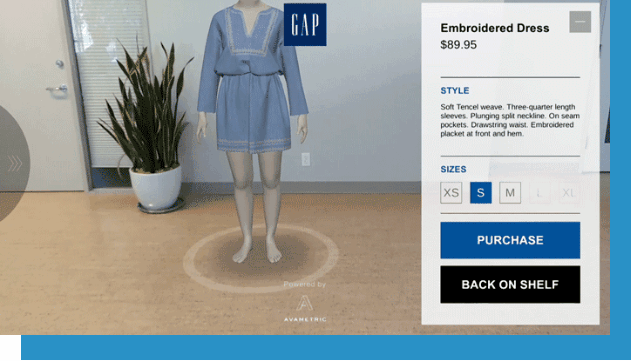 Gap virtual dressing room