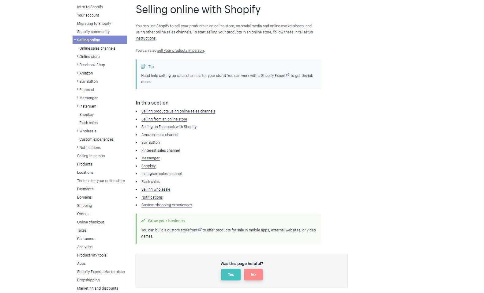 Shopifys help center