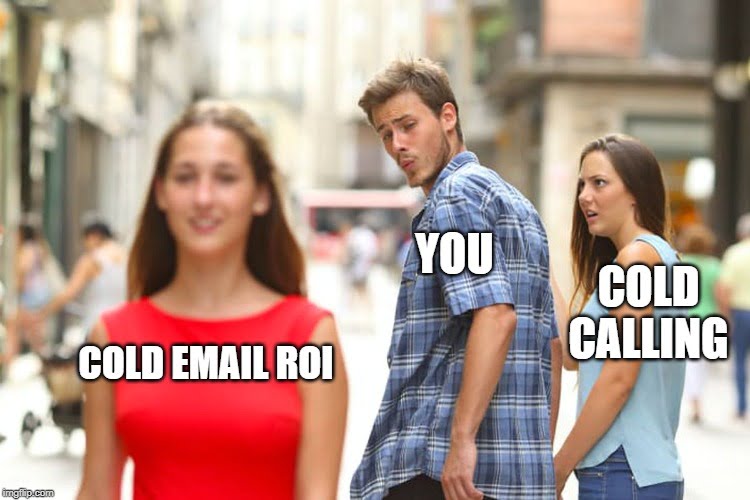 Cold emailing meme