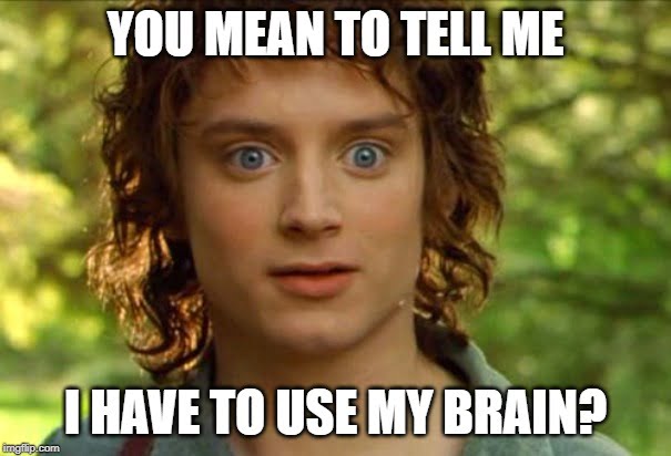 Frodo brain meme