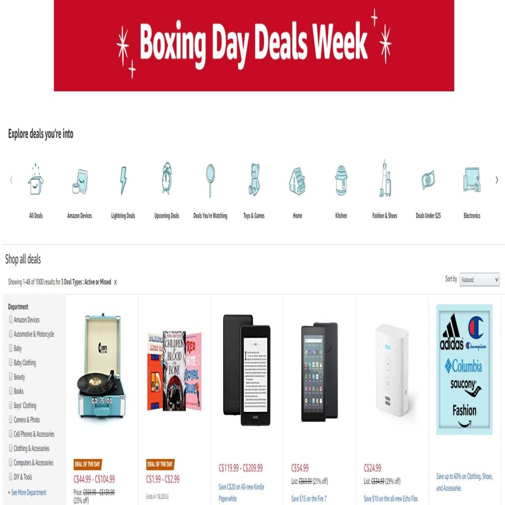 Amazon Boxing Day deals Carmine Mastropierro