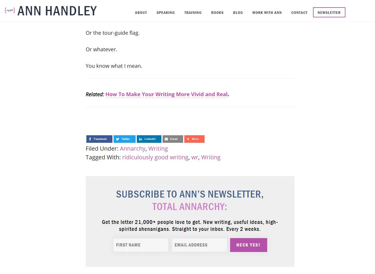 Ann Handley CTA