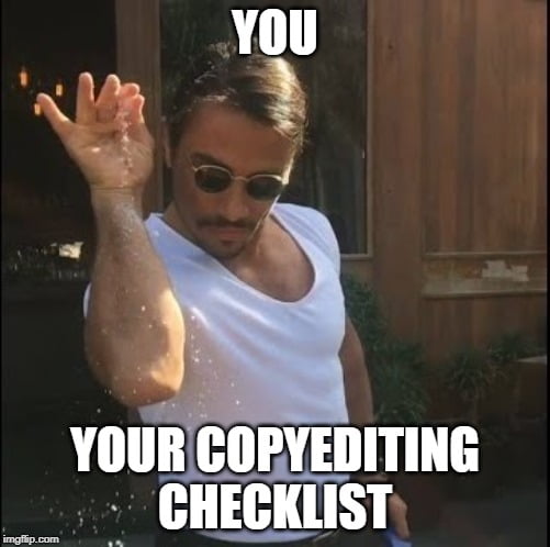 Copyediting meme