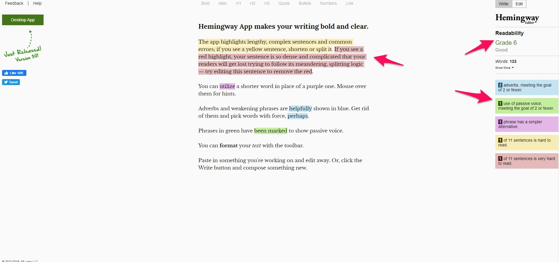 hemingway editor privacy policy