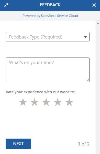 Salesforce feedback chatbot