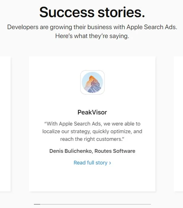 Success stories