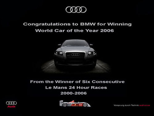 Audi Le Mans ad