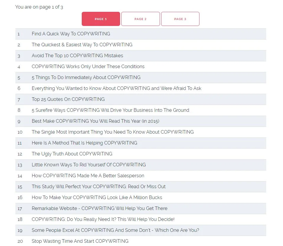 Awesome title generator results