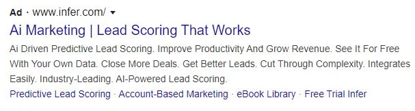 Lead scoring ad