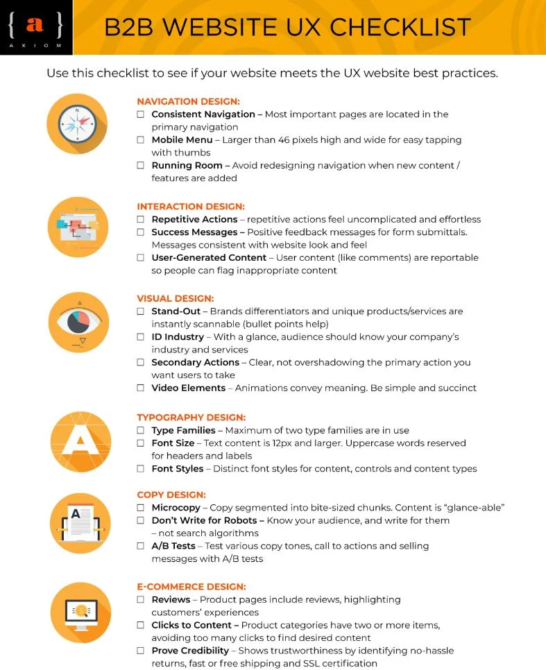 UX checklist