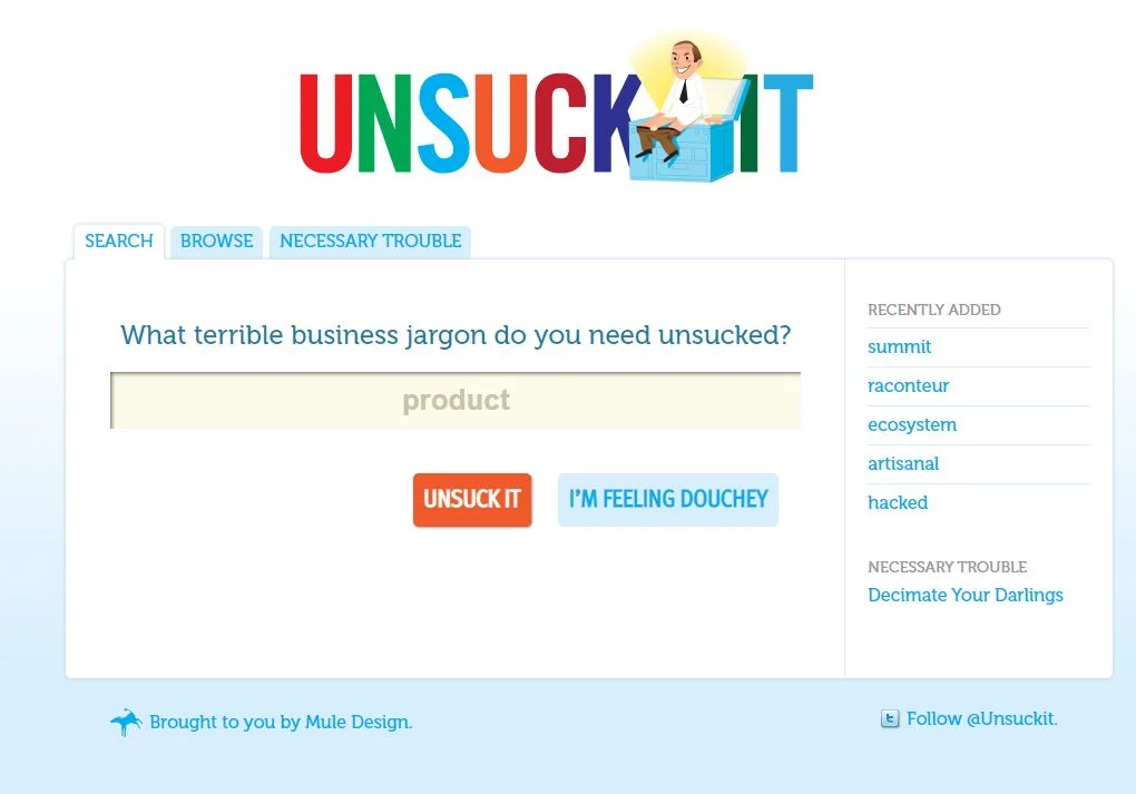 Unsuck it