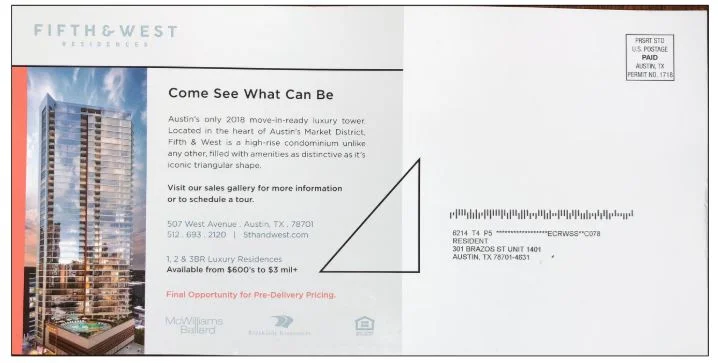 Austin condo ad