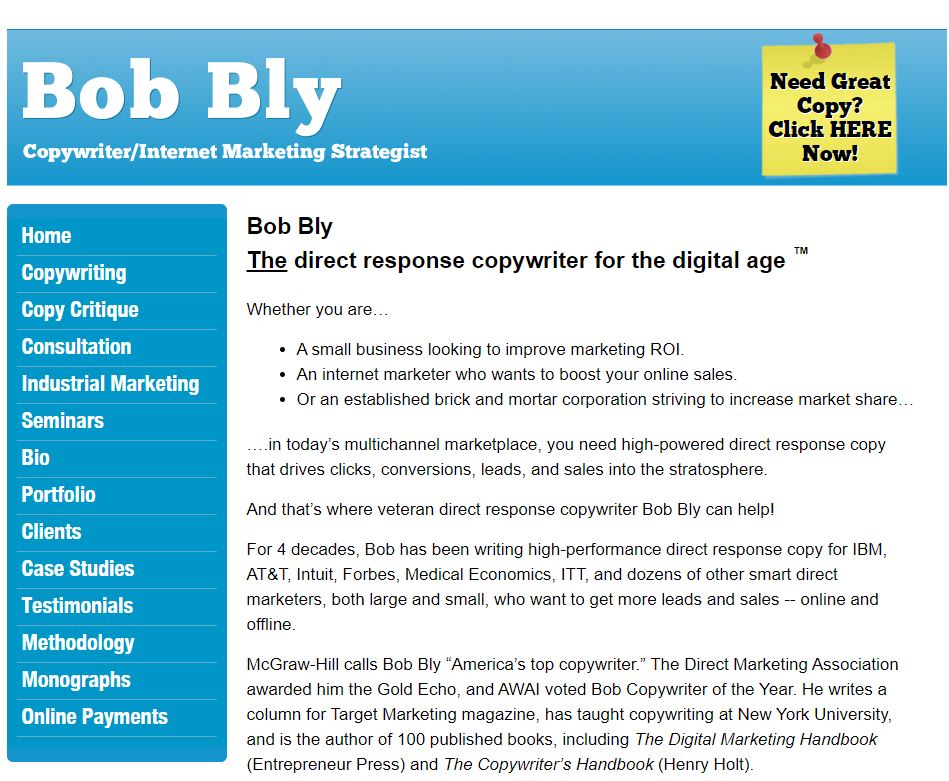 Bob Bly site