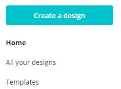 Create a design on Canva