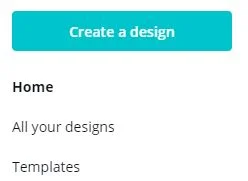 Create a design on Canva