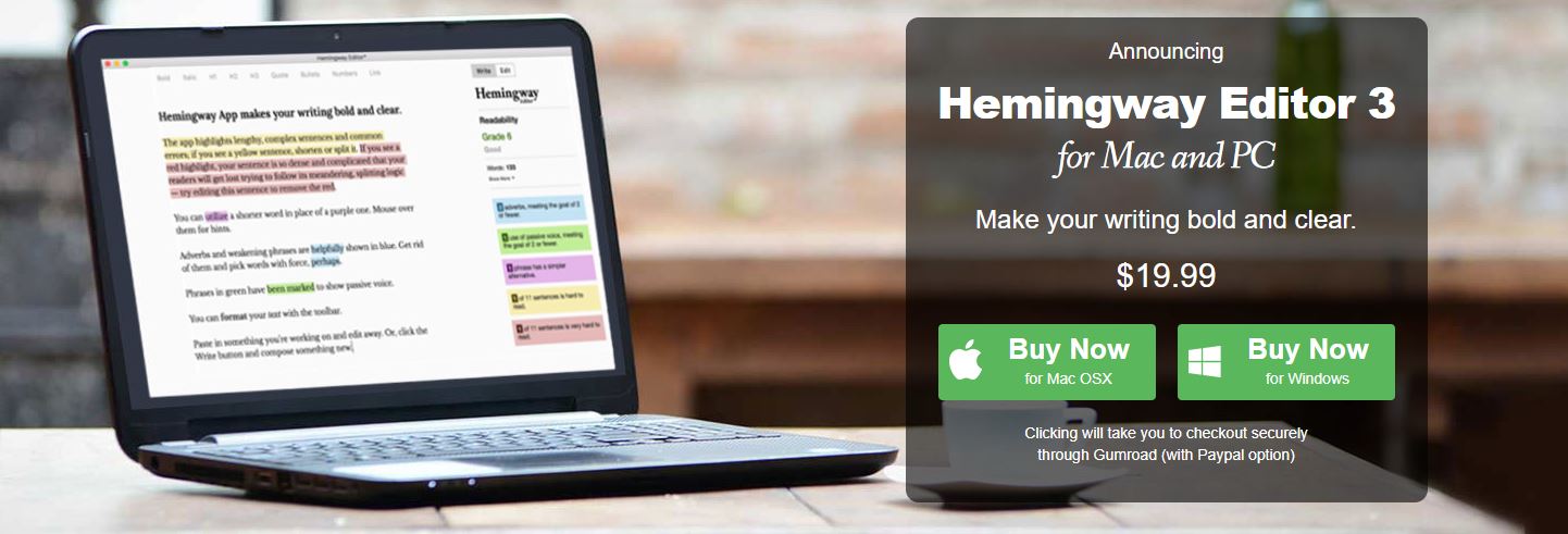 Hemingway desktop app