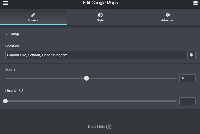 Elementor module settings