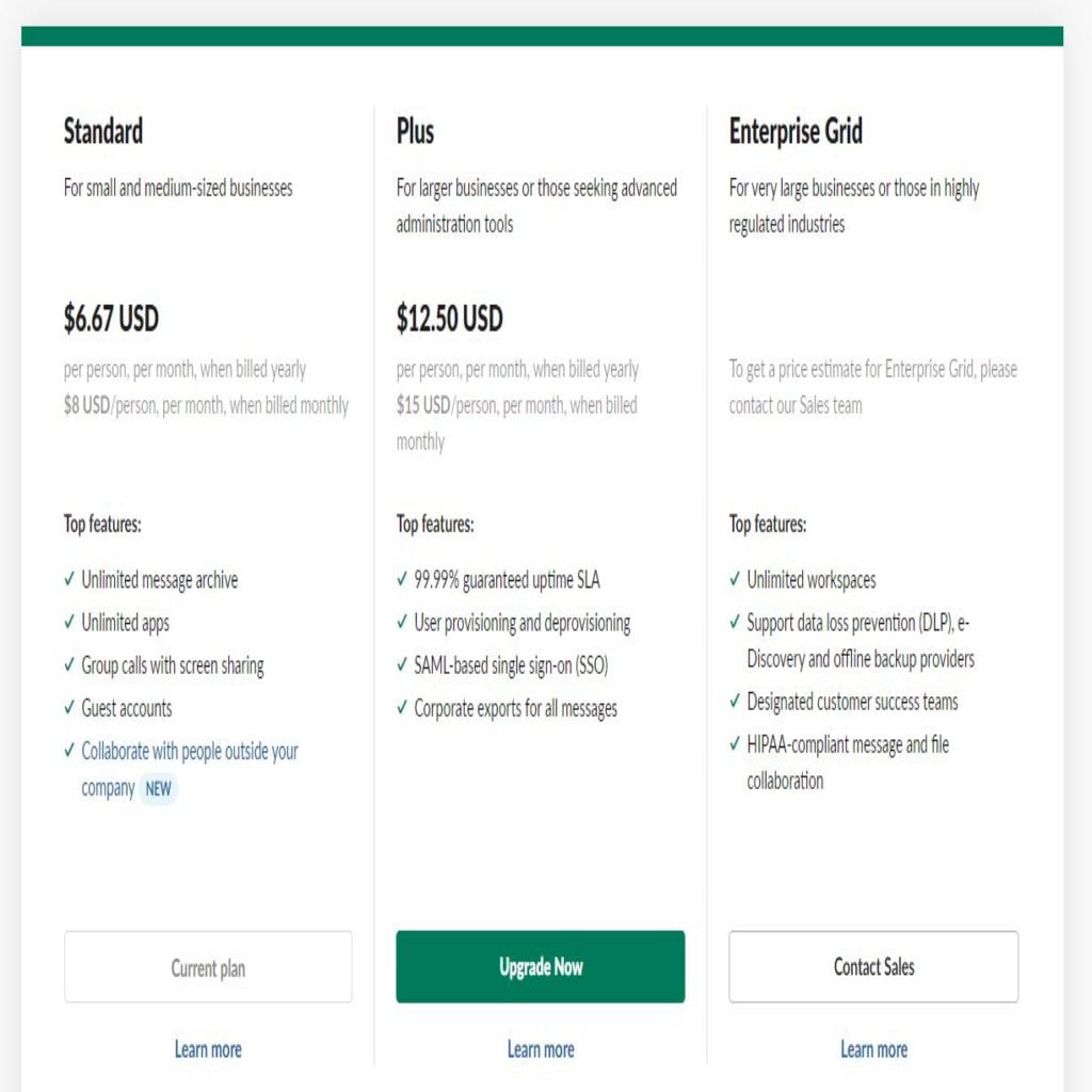 slack enterprise grid pricing